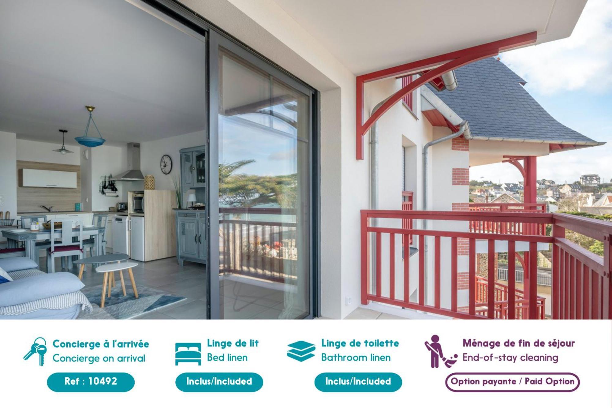 50M Plage, Appartement Vue Mer Pour 3 Pleneuf-Val-Andre Buitenkant foto